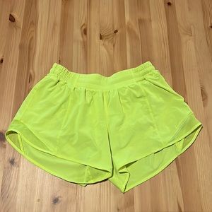 Neon Yellow Lululemon Athletica Shorts